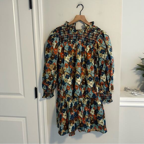 NWT Tuckernuck Olivia James The Label Orange floral Mini Dress XS - Picture 15 of 15